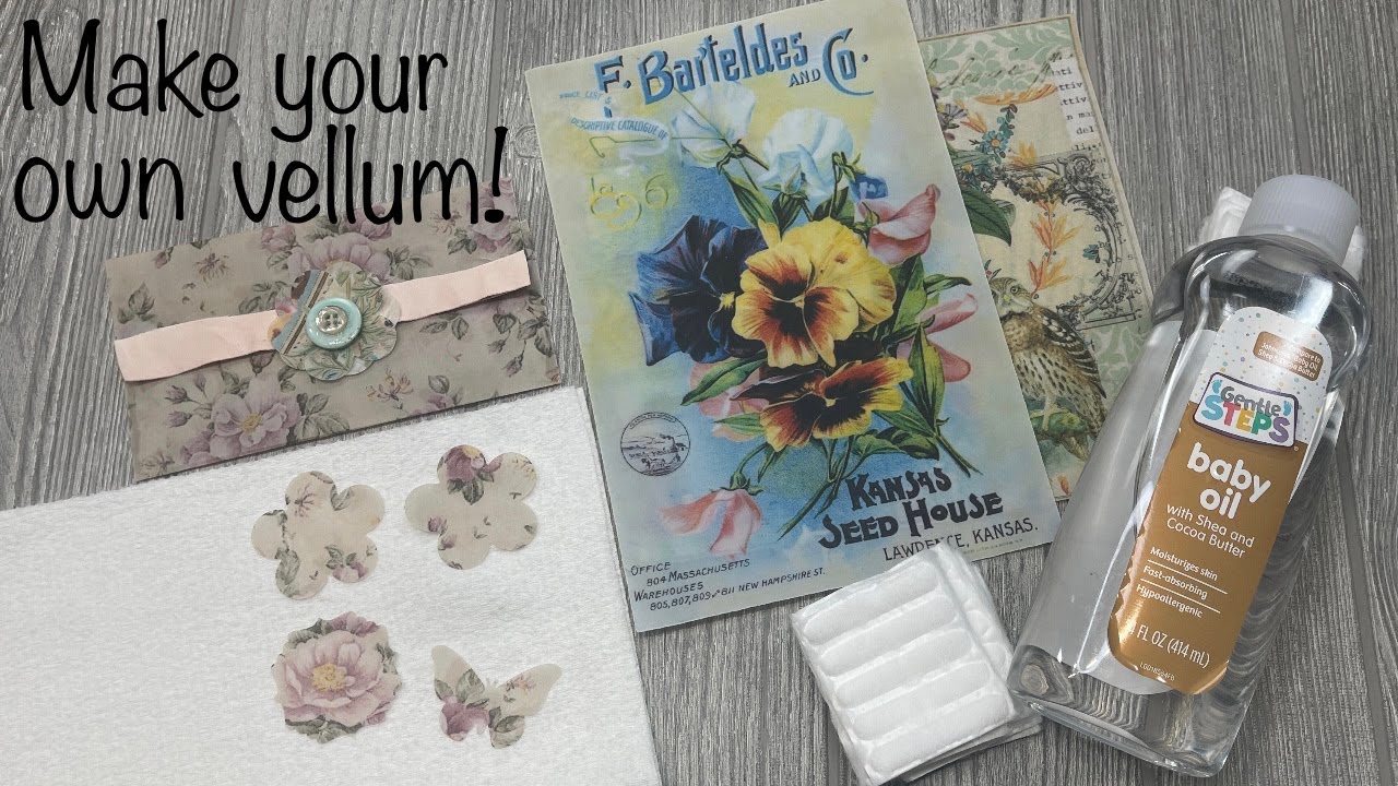 How to make your own vellum! 😊