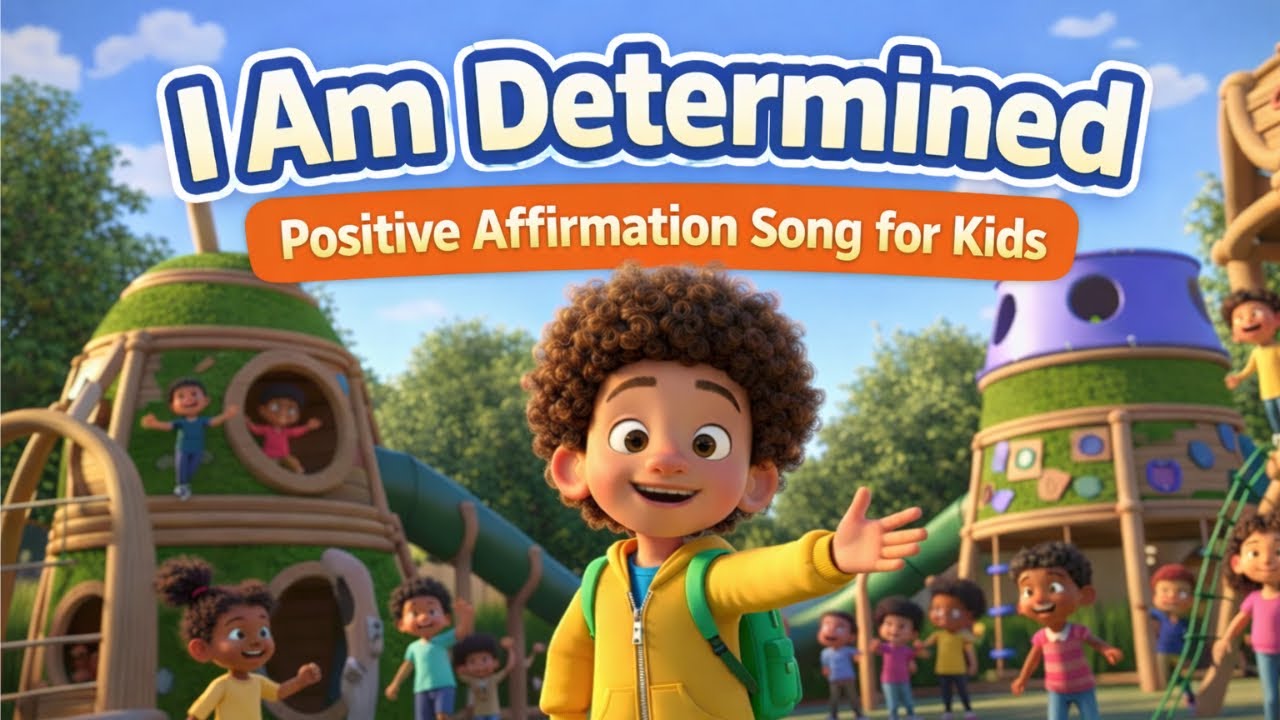 I Am Determined | Positive Affirmation Song for Kids | MaluTV