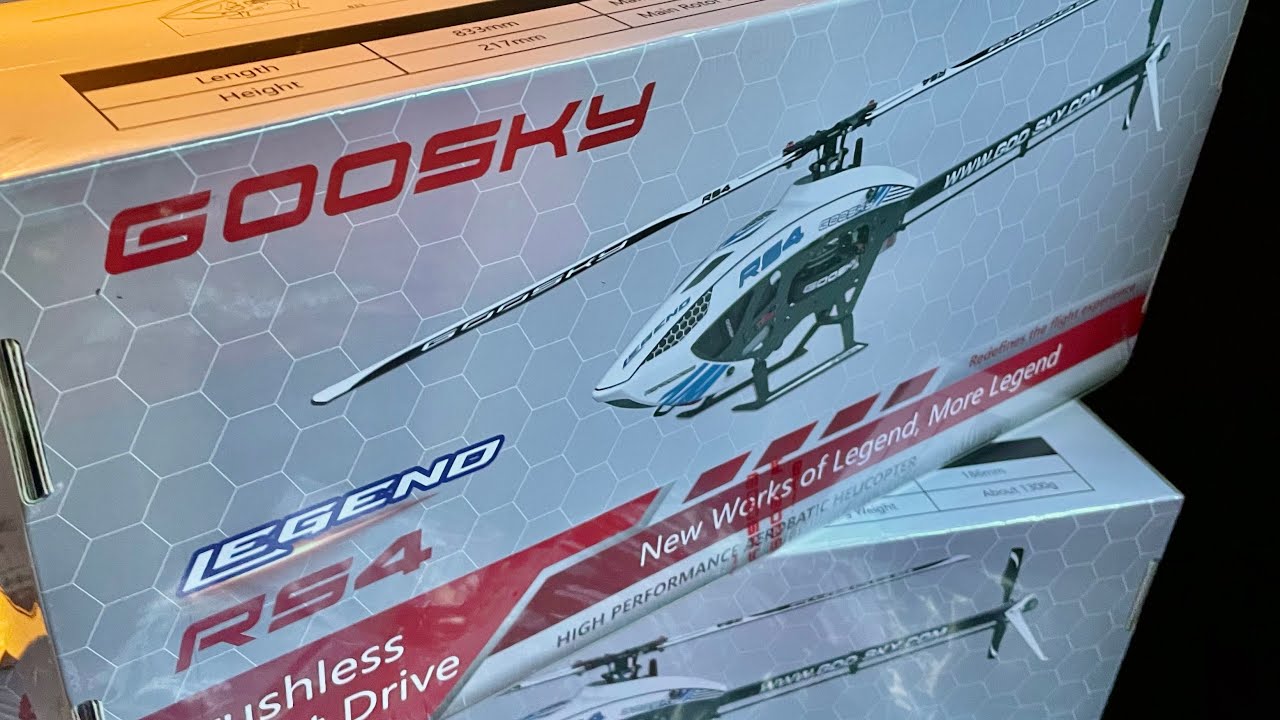 Goosky RS4 helicopter unboxing