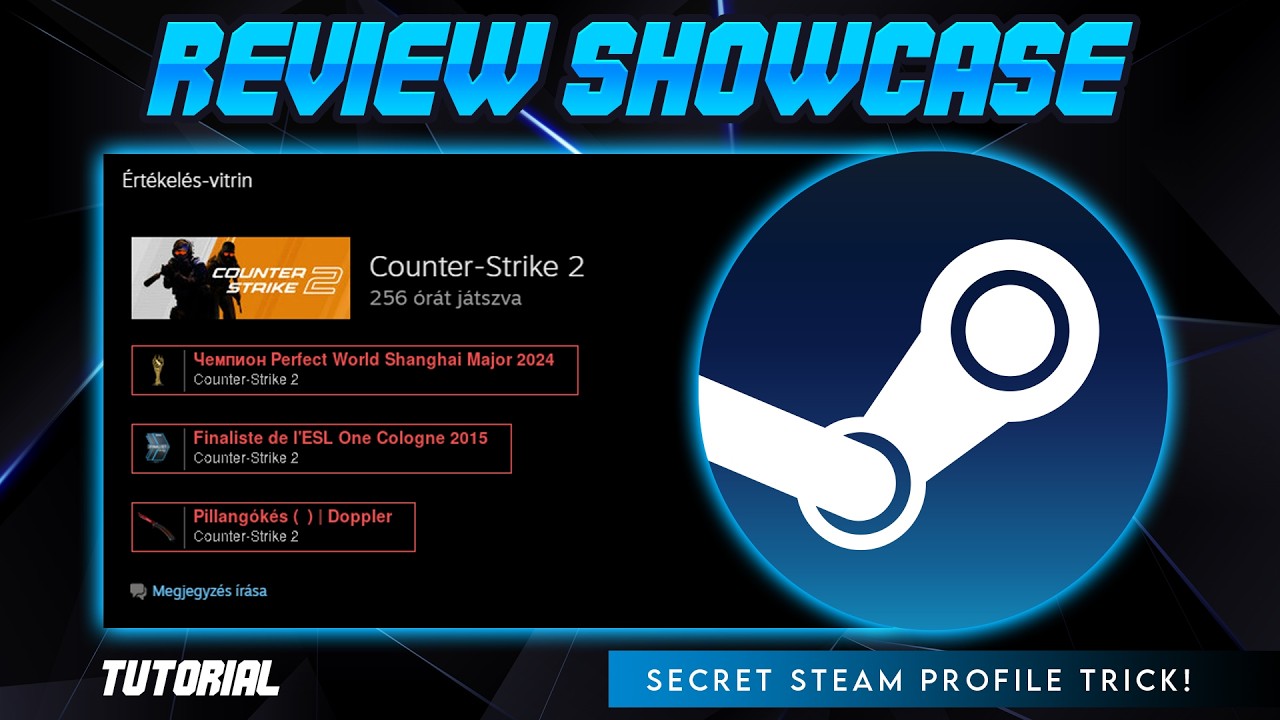 SECRET Steam Profile Trick! 🤫 Items in Review Showcase