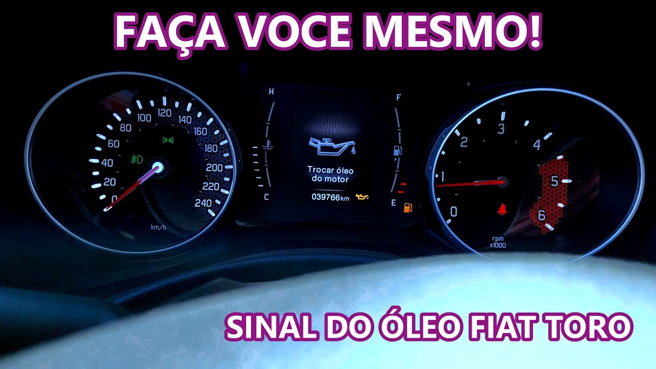 Como desativar o sinal de troca de óleo do painel da toro quando troca fora da autorizada.