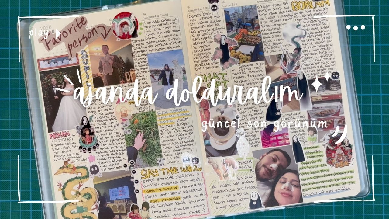 ajanda dolduralım - güncel son görünüm