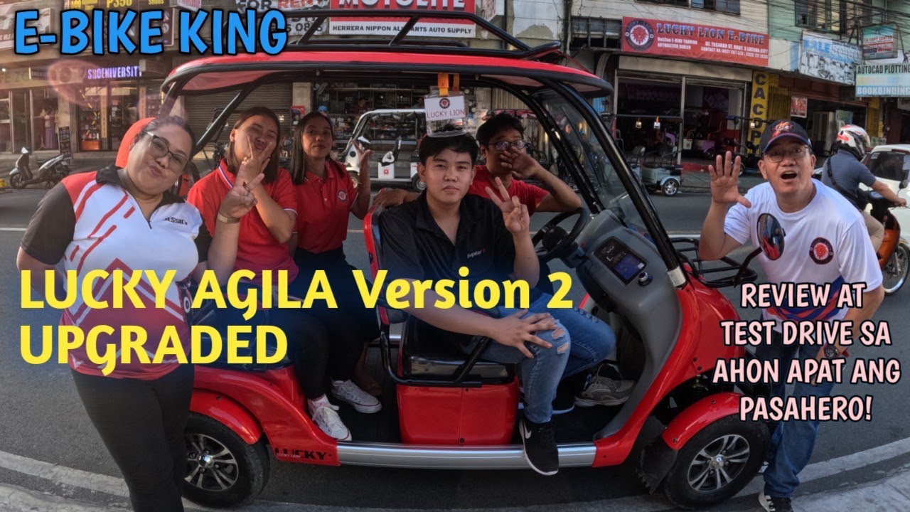 LUCKY AGILA V2 2023 UNANG E-BIKE 4-WHEELS NA SUMABAK SA AHON HALIMAW NA E-BIKE MOST AWAITED REVIEW
