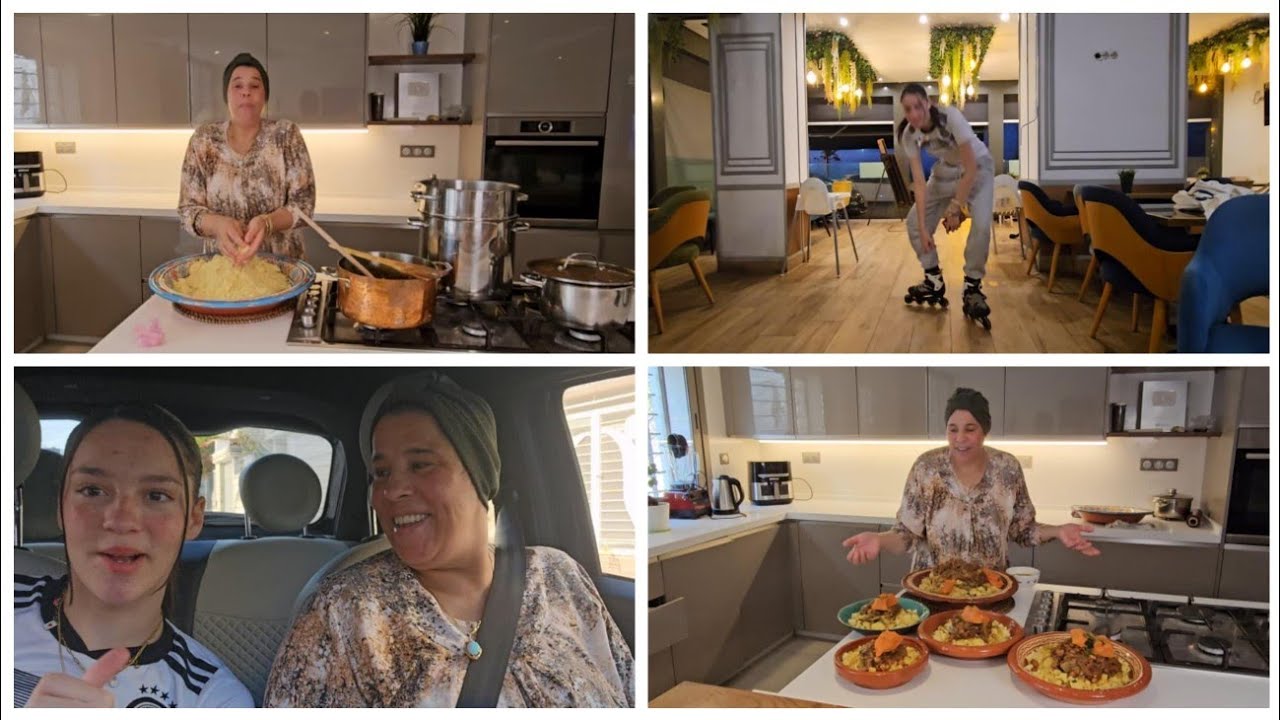 4K 😍⛸️🤣 نهاري نهار الكسكس المفرق