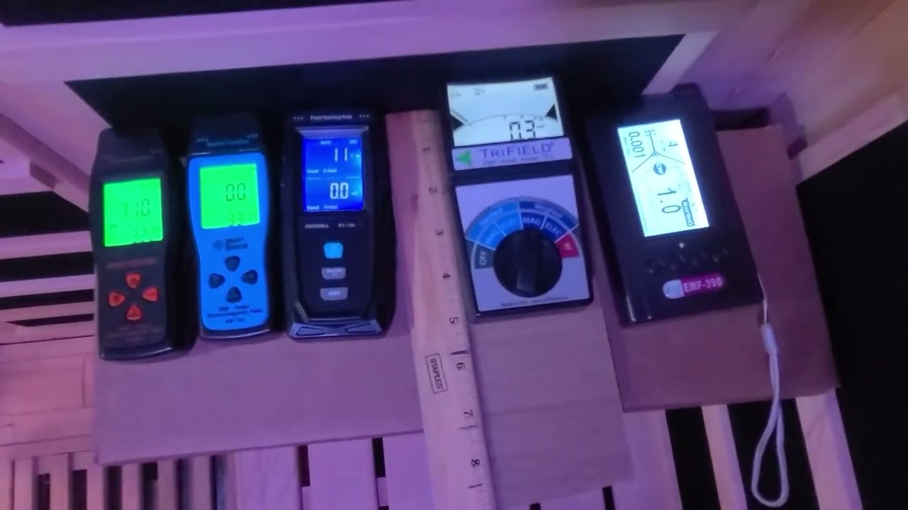 Golden Designs Ultra Low EMF Infrared Sauna Testing Using The Reliable Trifield EMF Meter TF2