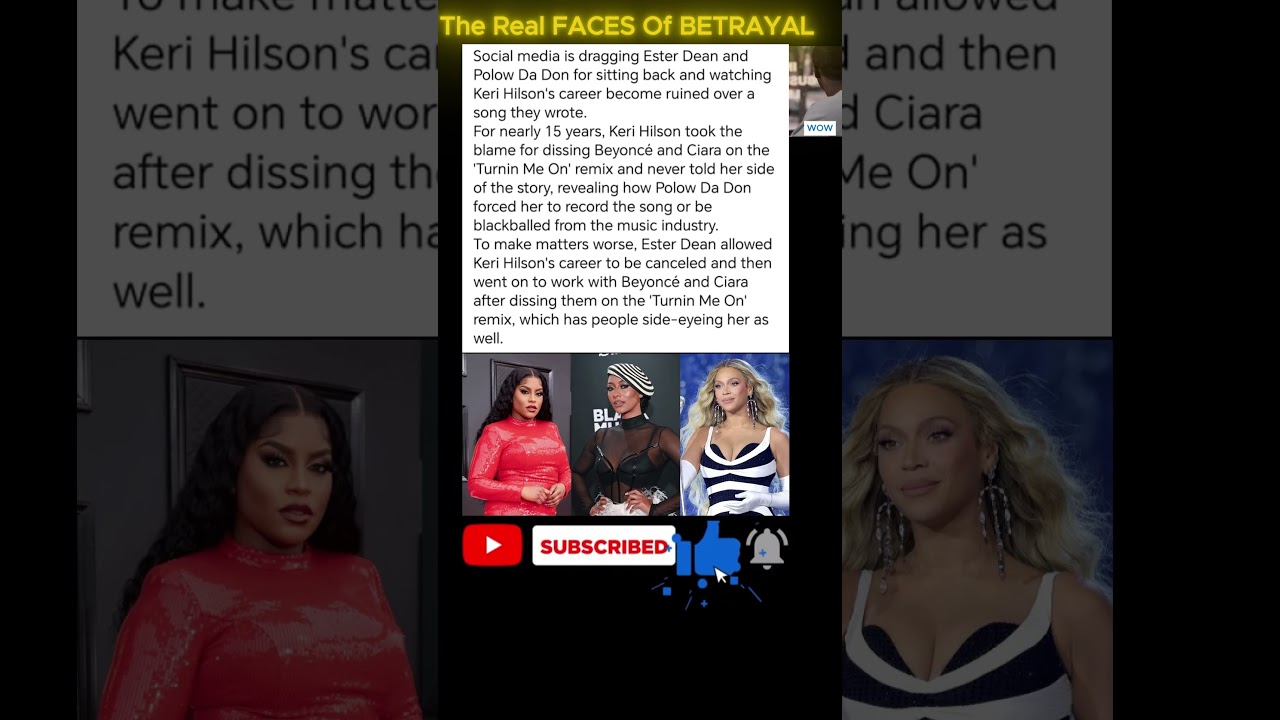 How Keri Hilson Was BETRAYED by Ester Dean & Polow da Don 😱💔