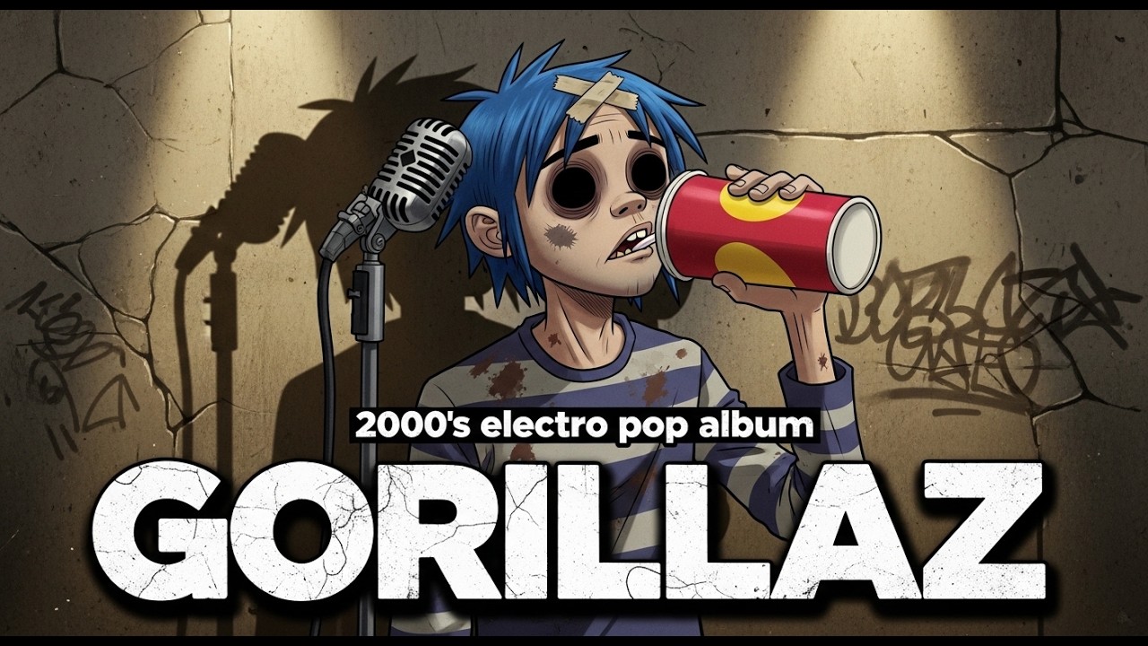 Psycho Pulp Fiction – Gorillaz-Inspired AI Trip-Hop Album | 2000s Electro Pop