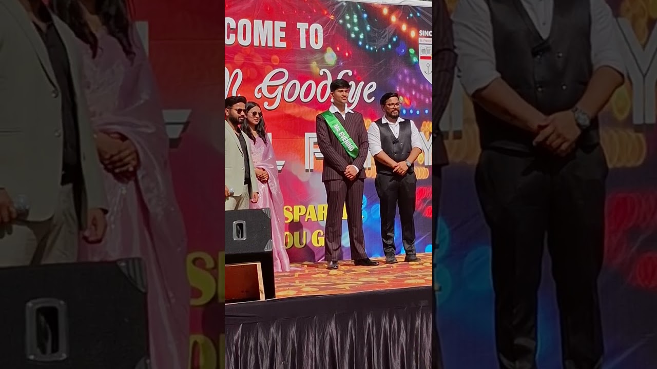 Mr.Evening - Shivansh Tiwari XII - PCM and Miss Evening  Mahak Rai XII- Comm in Farewell (2025-26)