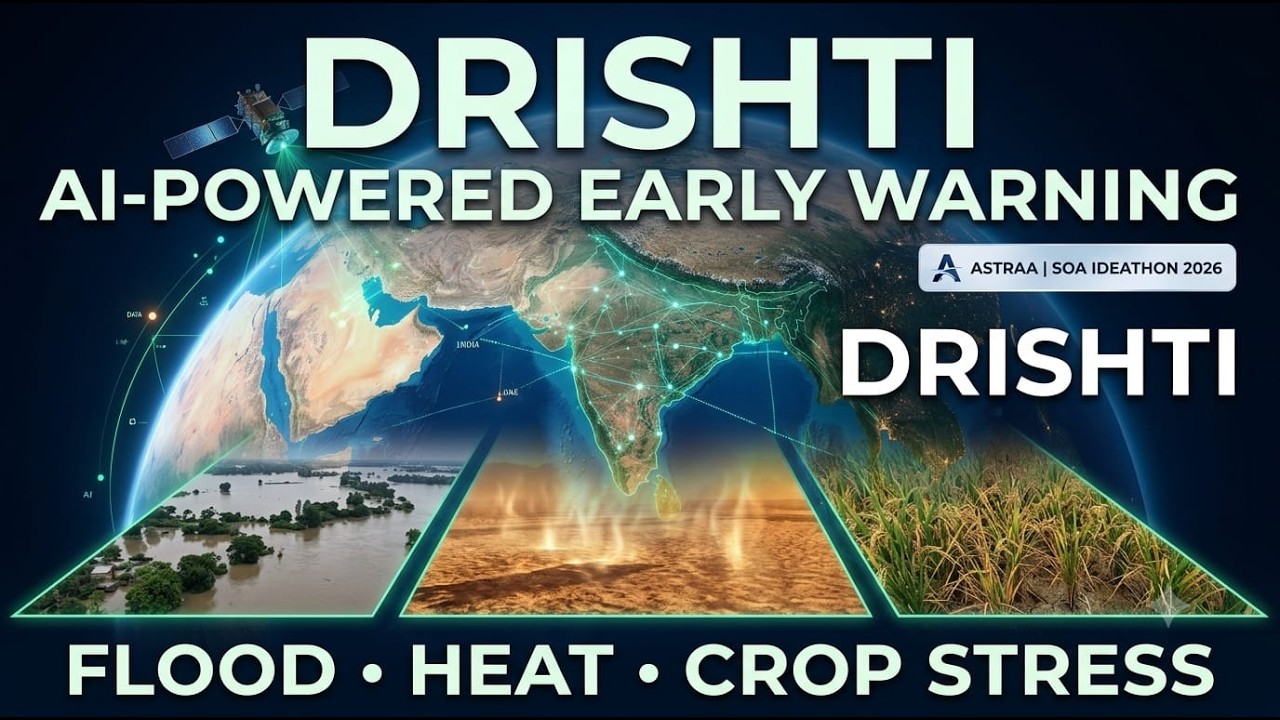DRISHTI by ASTRAA | AI for Flood, Heat & Crop Stress | #SOAIdeathon2026