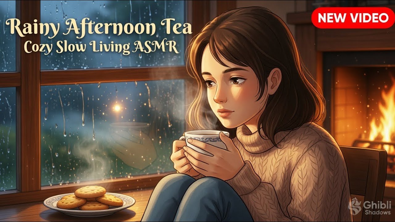 Rainy Afternoon Tea by the Window | Cozy Slow Living ASMR with Gentle Mystery