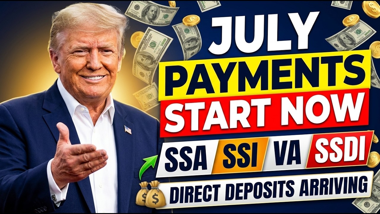 Social Security July Payments Begin &mdash; SSA, SSI, VA, SSDI Direct Deposits 2026