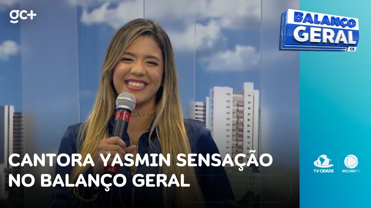 Cantora Yasmin Sensação agita a nossa tarde com sucessos | Balanço Geral CE