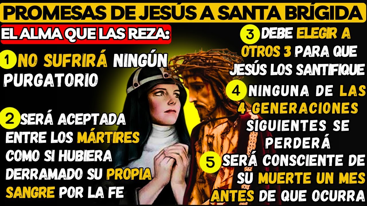 ORACIONES DADAS A SANTA BRÍGIDA POR JESÚS, ORAR DURANTE 12 AÑOS. REVELACIÓN COMO 
