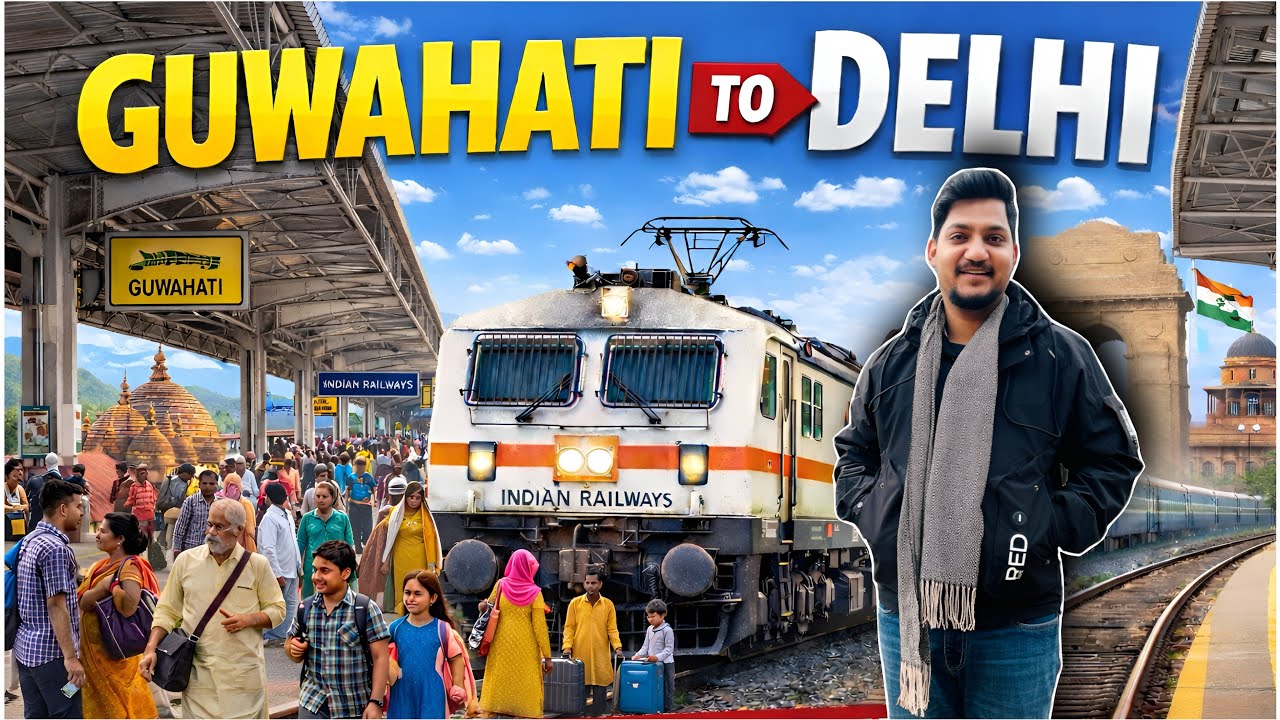 Guwahati To Delhi by Train 😱 | 2nd AC Northeast Express | Food , Seat & Experience 