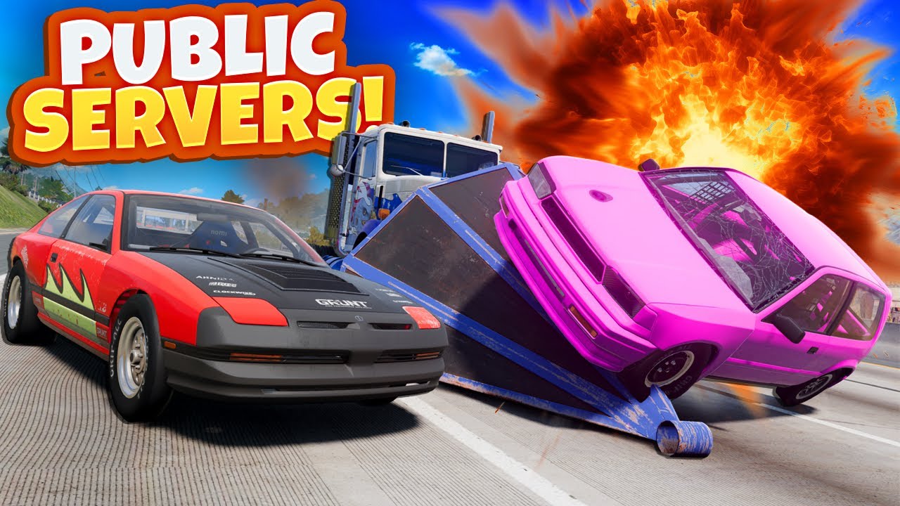 We Challenged Random Players to Street Races (BeamNG Drive)