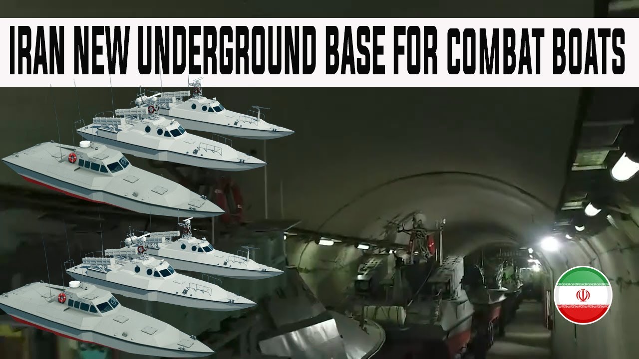 Iran's IRGC Navy unveils underground base housing combat boats specialized in targeting US warships