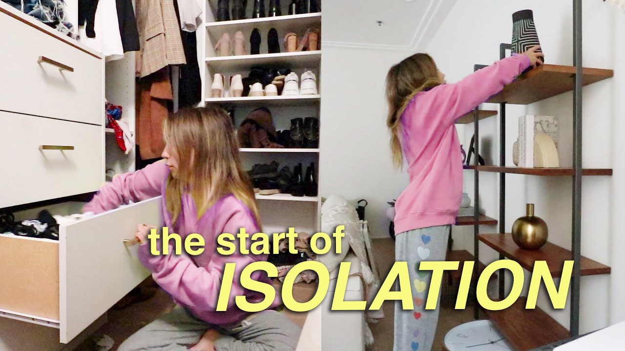 how im spending my self quarantine | cleaning + organizing