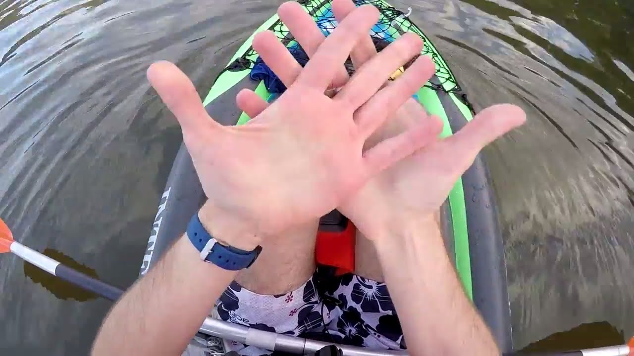 Навстречу ветру и течению | Kayak Intex Challenger K1