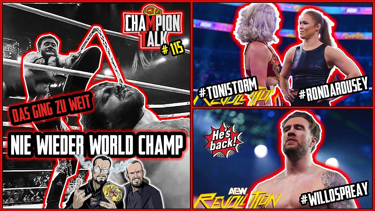 AEW - Ging es zu weit? Hangman gehängt bei AEW Revolution | Champion Talk # 115