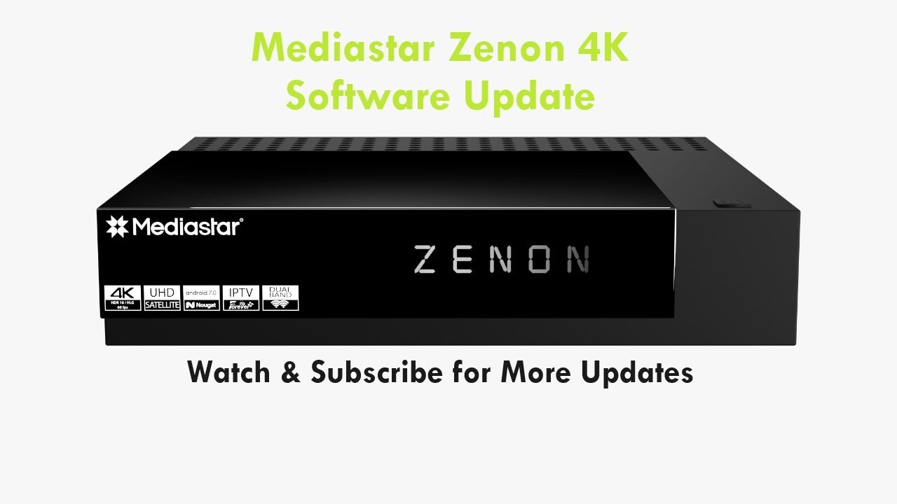 Mediastar Zenon 4K Software Update