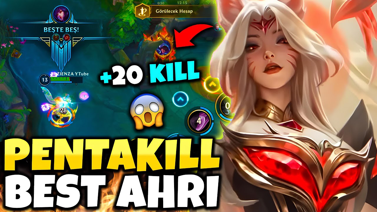 PENTA ATTIRAN FAKER TARZI AHRI BUILDI | Wild Rift Pentakill