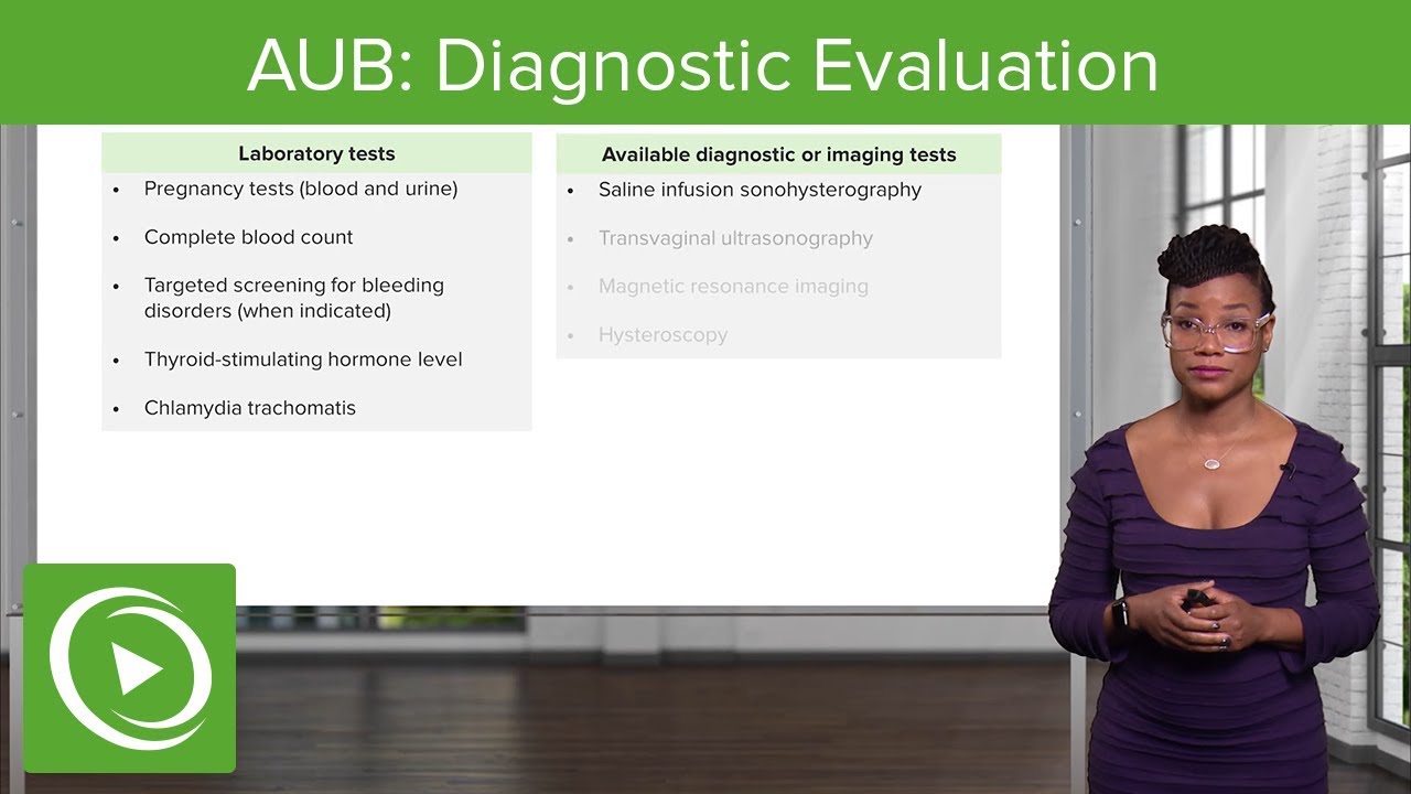 AUB: Diagnostic Evaluation and Case Study – Gynecology | Lecturio