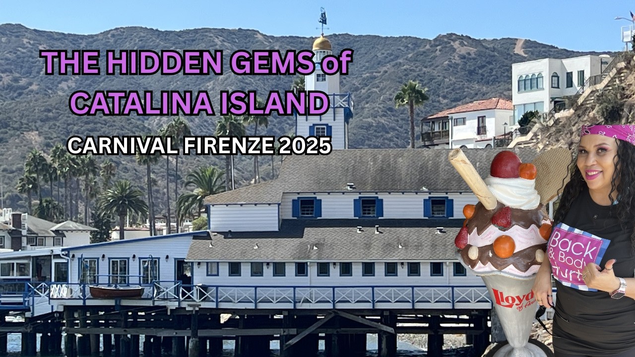 Exploring Catalina Island from our Carnival Firenze cruise 2025. Catalina Casino & Island Donuts.