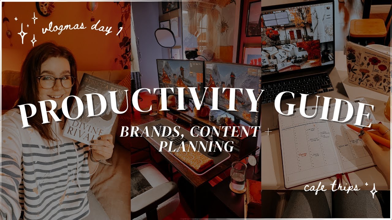 My guide to a productive day; working with brands, cafe trips + content creation 🎄 Vlogmas Day 1