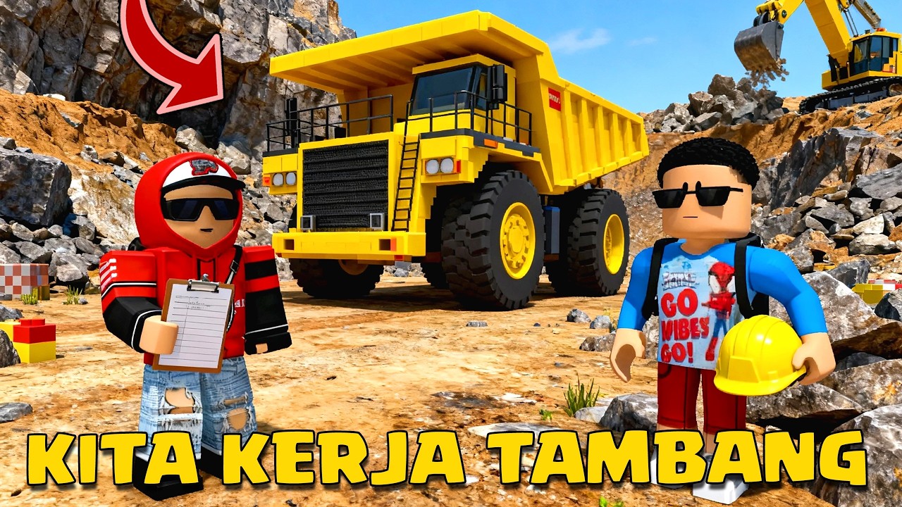 JADI PEKERJA TAMBANG PAKE TRUCK RAKSASA DI ROBLOX