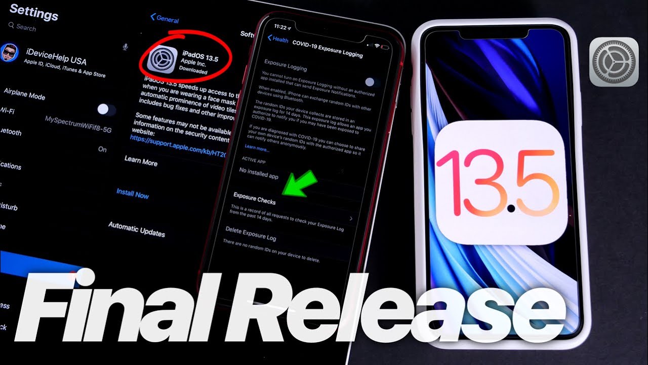 iOS 13.5 & iPadOS 13.5 RELEASED To Everyone - one more thing....