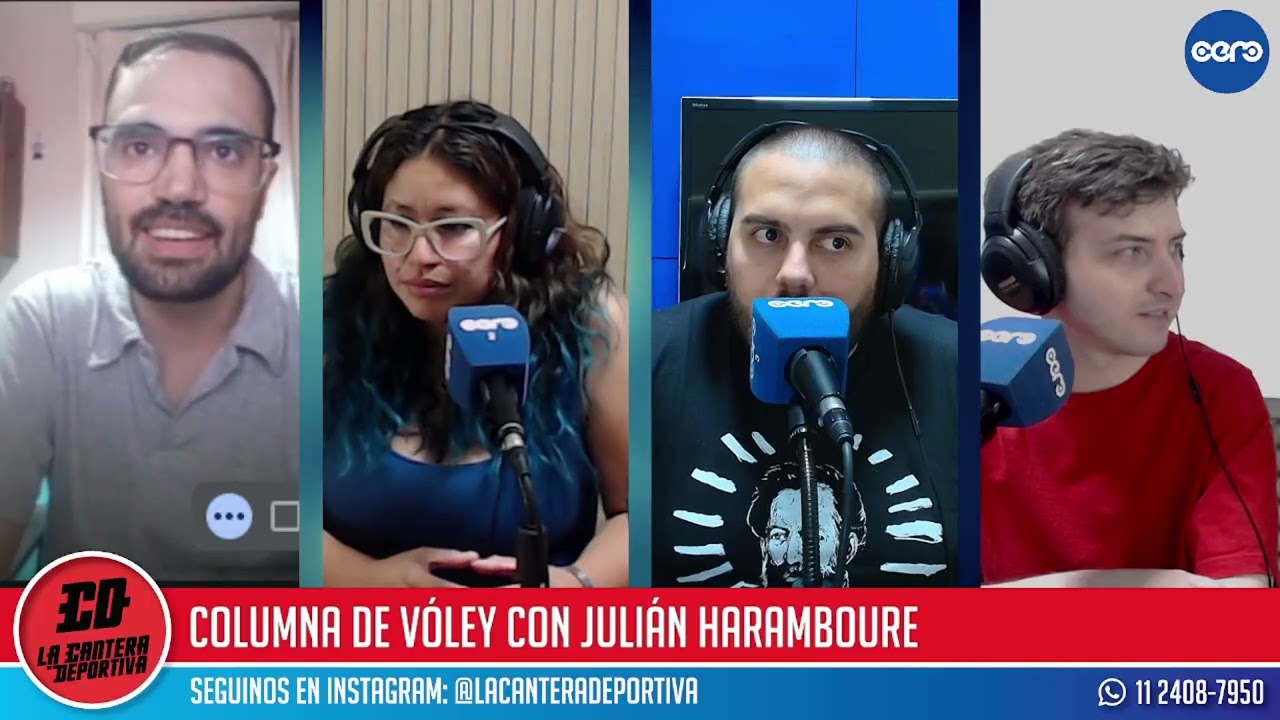 Julián Haramboure repasa la actualidad del vóley argentino en La Cantera Deportiva