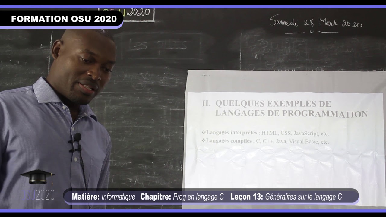 Vidéo de cours d'informatique 1ere sur la programmation C