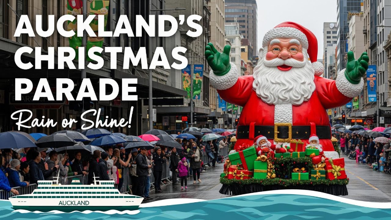 Auckland Santa Parade + Ferry Ride Experience: Downtown Christmas Celebration | NZ Vlog 14