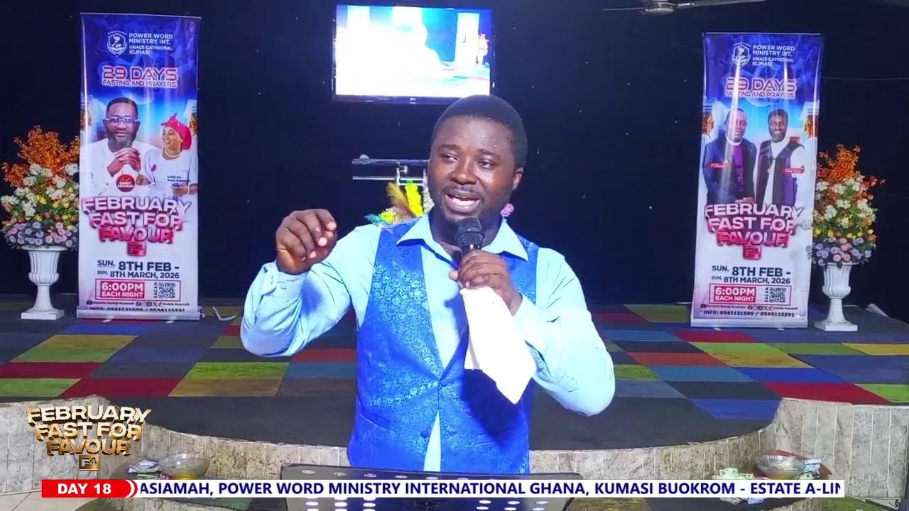 🔴LIVE - FEBRUARY FAST FOR FAVOR (DAY 18) DADDY ASIAMAH || 25/02/2026