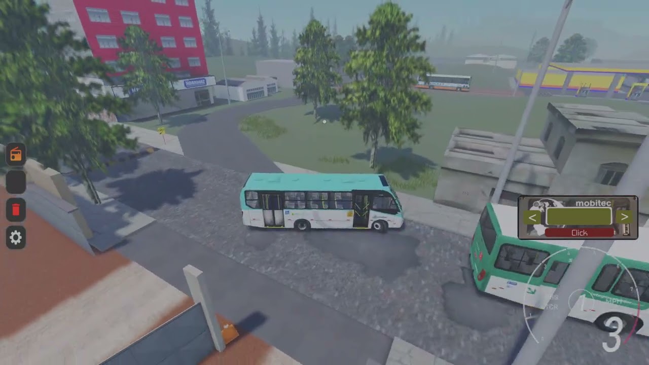 Jogando vida de motorista com ônibus