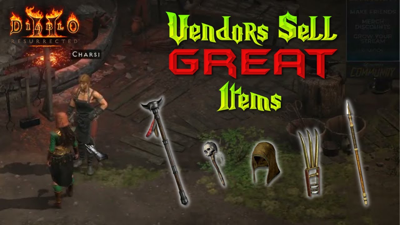Diablo 2 Resurrected - Guide to Buying Great Items from Vendors