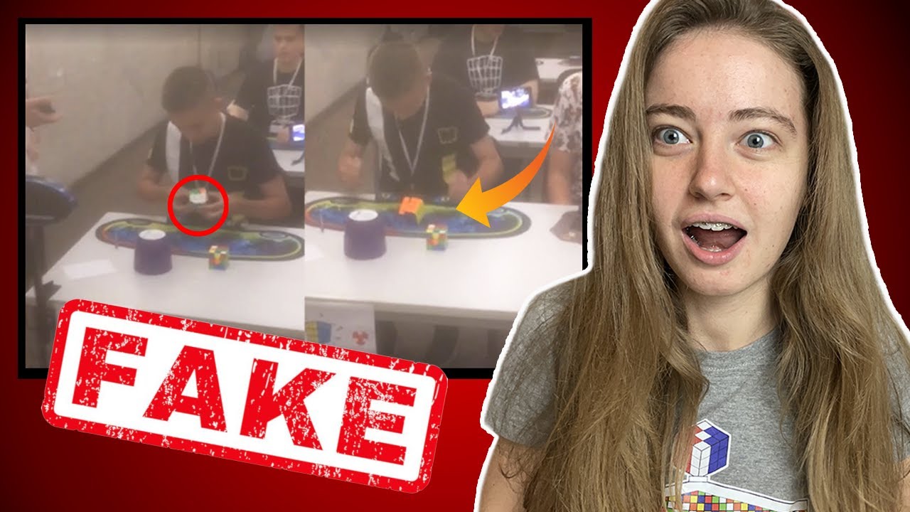 FINGE un RECORD di CUBO DI RUBIK in un modo assurdo!