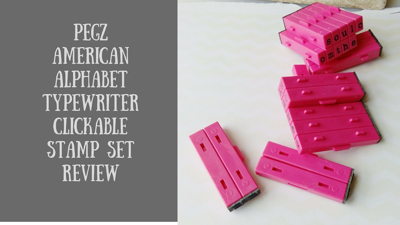 Clickable Pegz American Typewriter Stamp Set Review