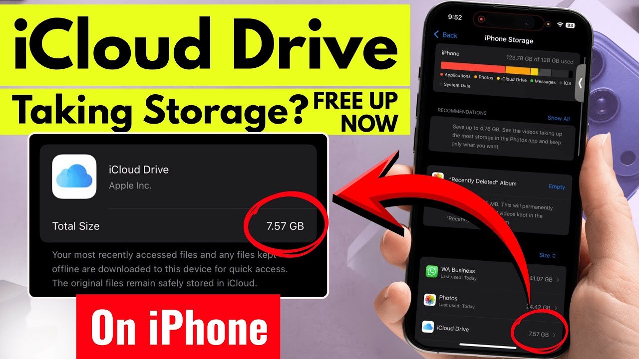 Fix iCloud Drive Showing In iPhone Storage (2026) - FREE UP NOW