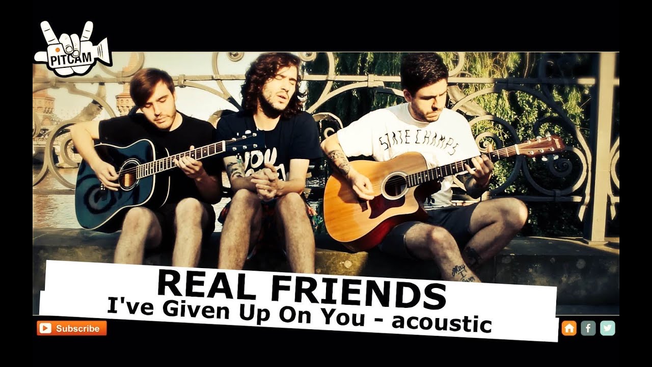 REAL FRIENDS - I've Given Up On You (acoustic) | www.pitcam.tv