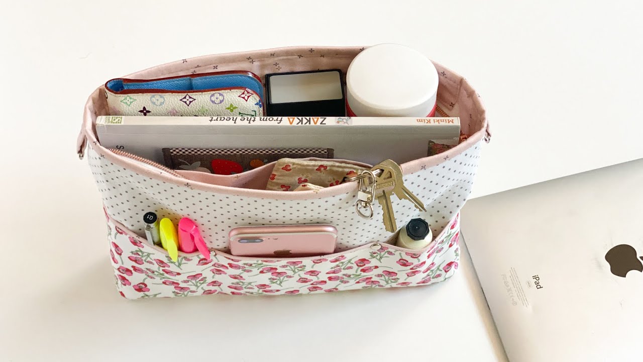 How to sew a Purse Organizer  | Stylish Multi Pocket Zipper Bag | DIY Sewing