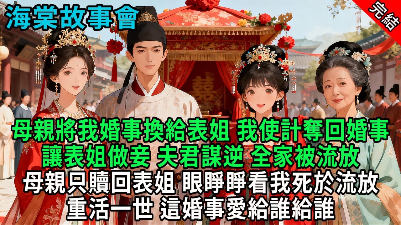 【完結爽文】母親將我婚事換給表姐我使計奪回婚事讓表姐做妾夫君謀逆 全家被流放母親只贖回表姐眼睜睜看我死於流放重活一世我谁也不管#小説 #原創 #古風 #爽文 #有聲書 #打臉 #綠茶 #大女主 #逆襲