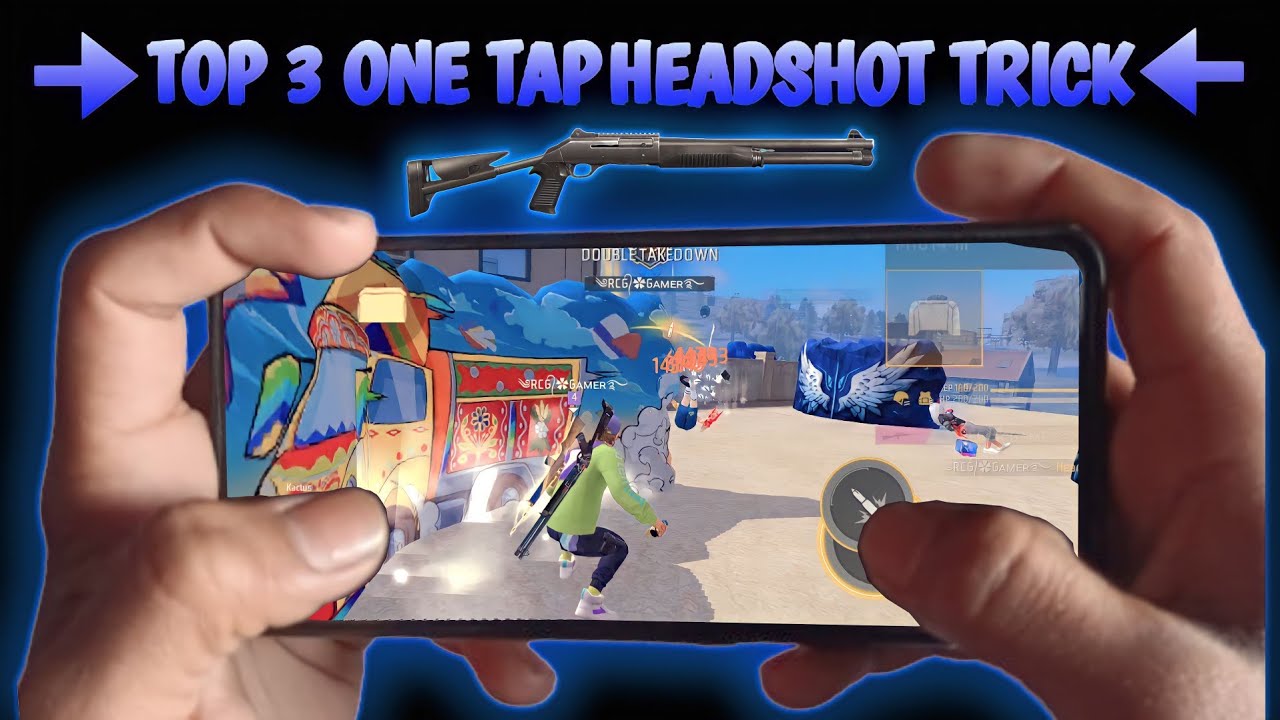 M1014 Top 3 Best Headshot Trick 2024 😱 ( Garena Free Fire )