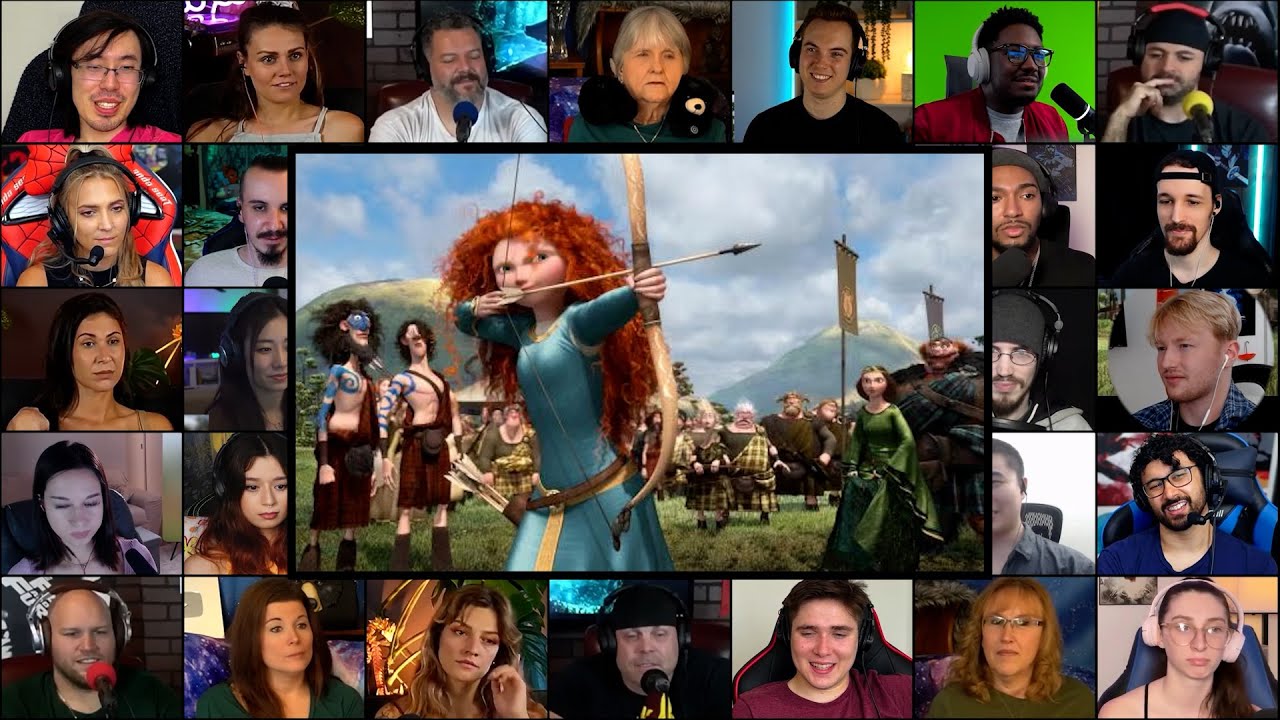 Archery Contest Scene | Brave : 2012 | Reaction Mashup | #brave