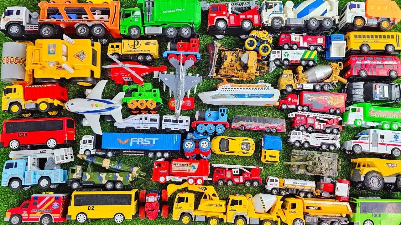 Mobil Mobilan Polisi, Mobil Truk Molen, Mobil Balap, Mobil Damkar, Beko Excavator, Ambulance 248