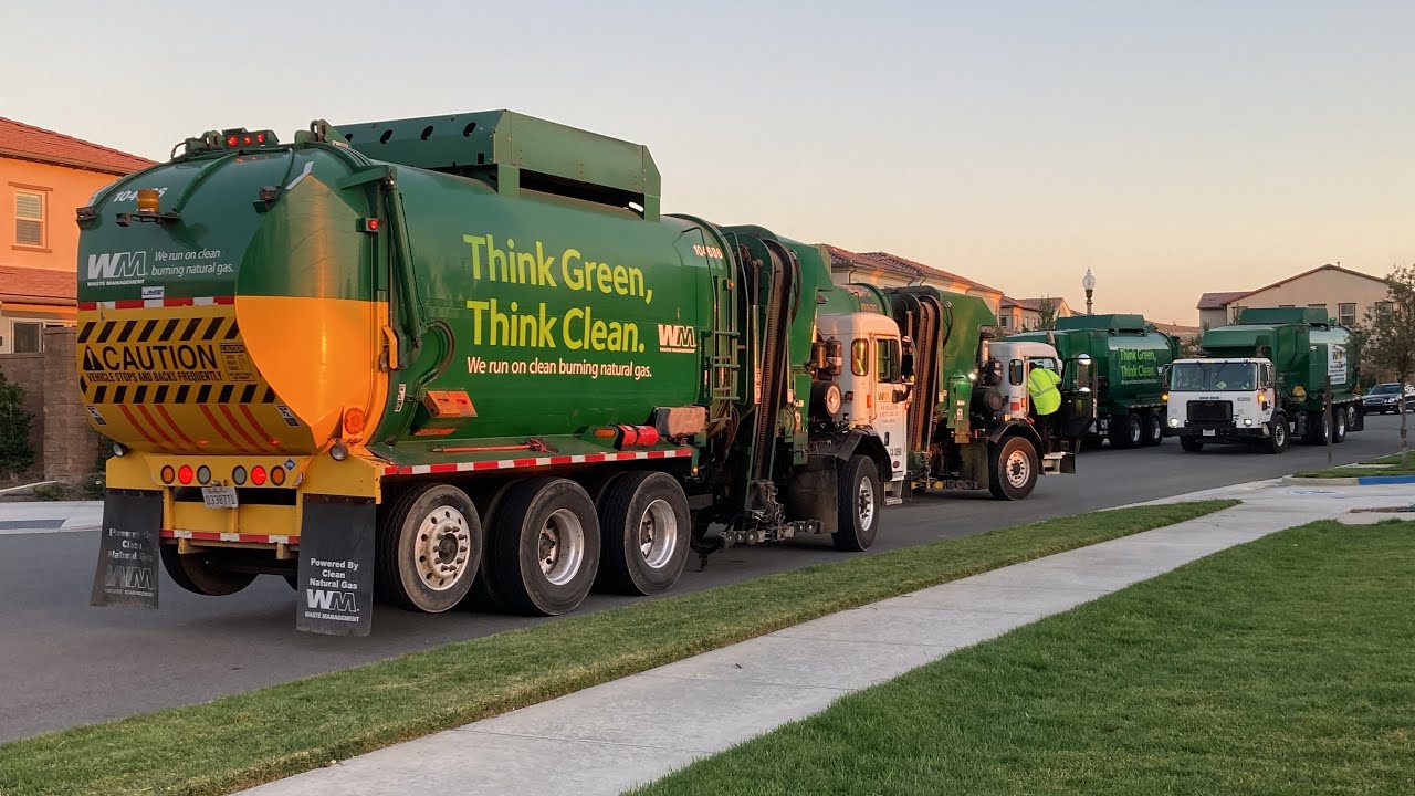 Various Irvine garbage trucks pt 6
