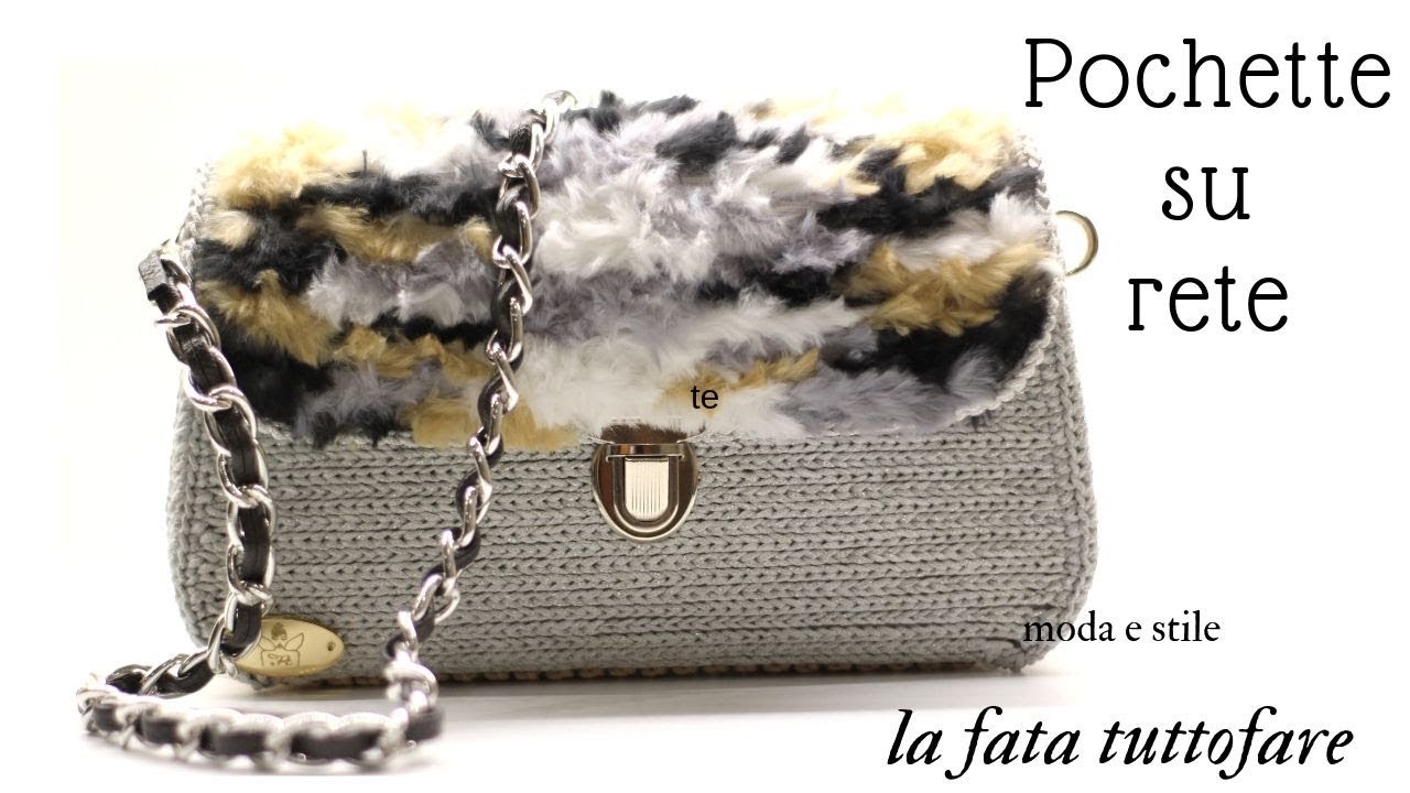 TUTORIAL: Pochette su rete sagomata/ borsa 4 stagioni**lafatatuttofare*