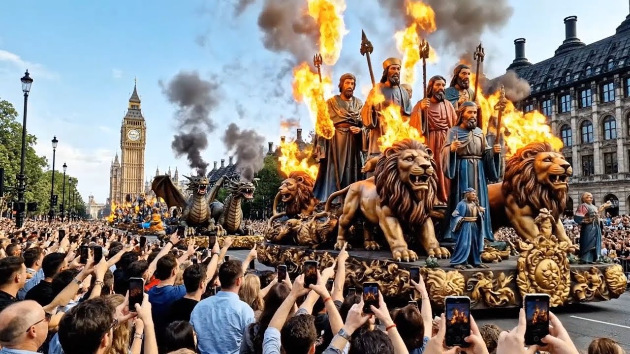 The Jesus Procession in London The most spectacular Bible procession in history on Sund