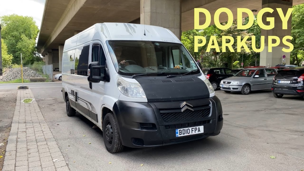 We had to leave the DODGY PARKUPS in our CAMPERVAN!