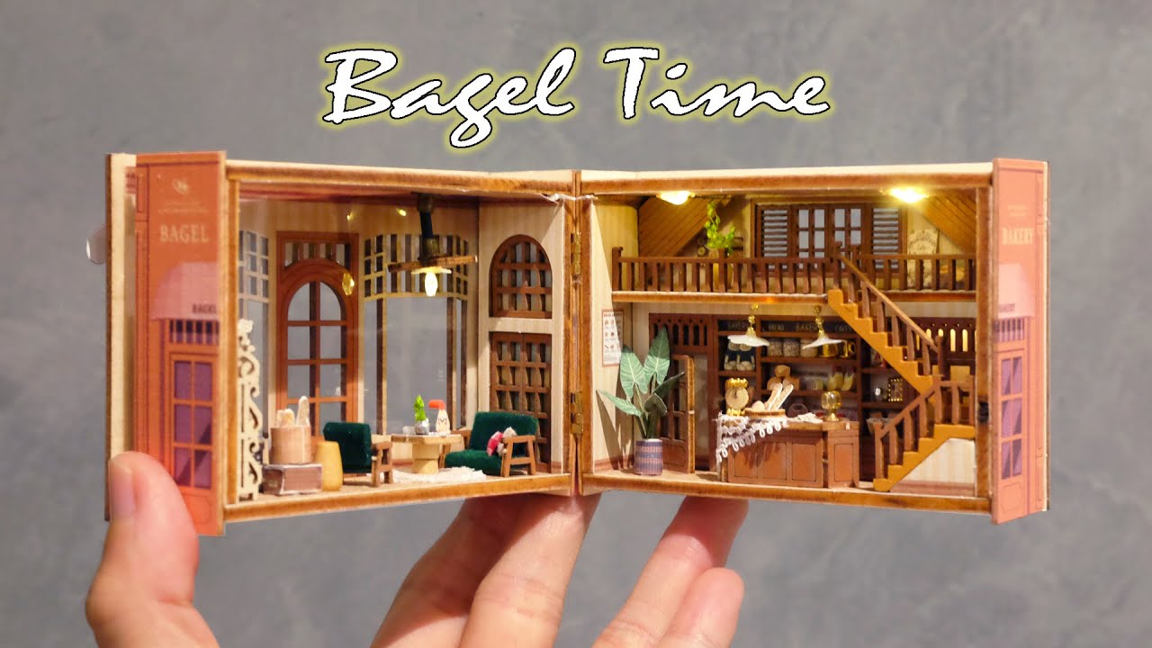 Bagel Time || DIY Miniature Dollhouse Kit - Relaxing Satisfying Video